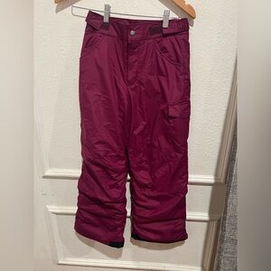 Columbia burgundy Casual Bottoms Relaxed Fit Water-Resistant snowpants